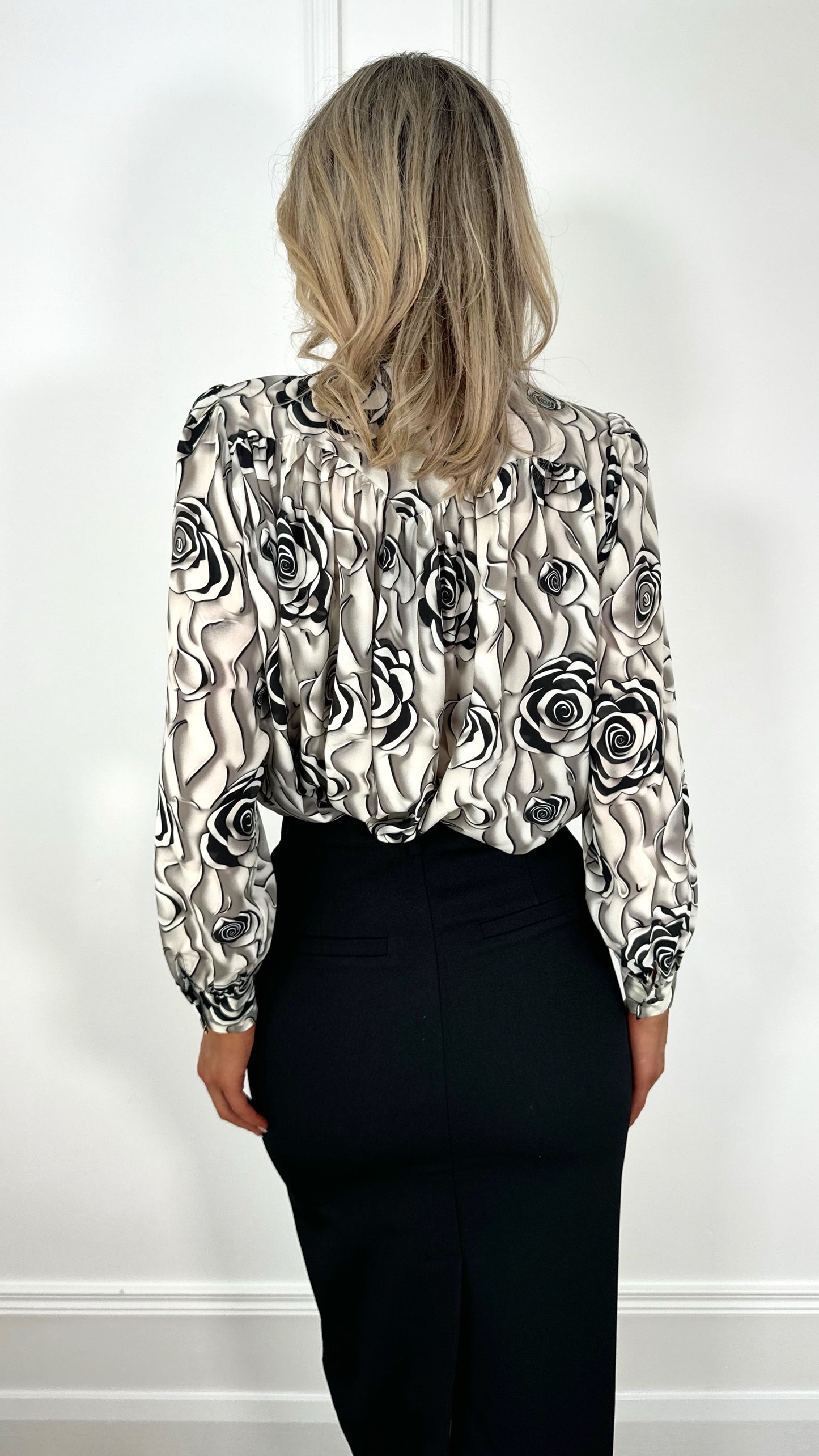 Kelly Floral Shirt with Bowknot