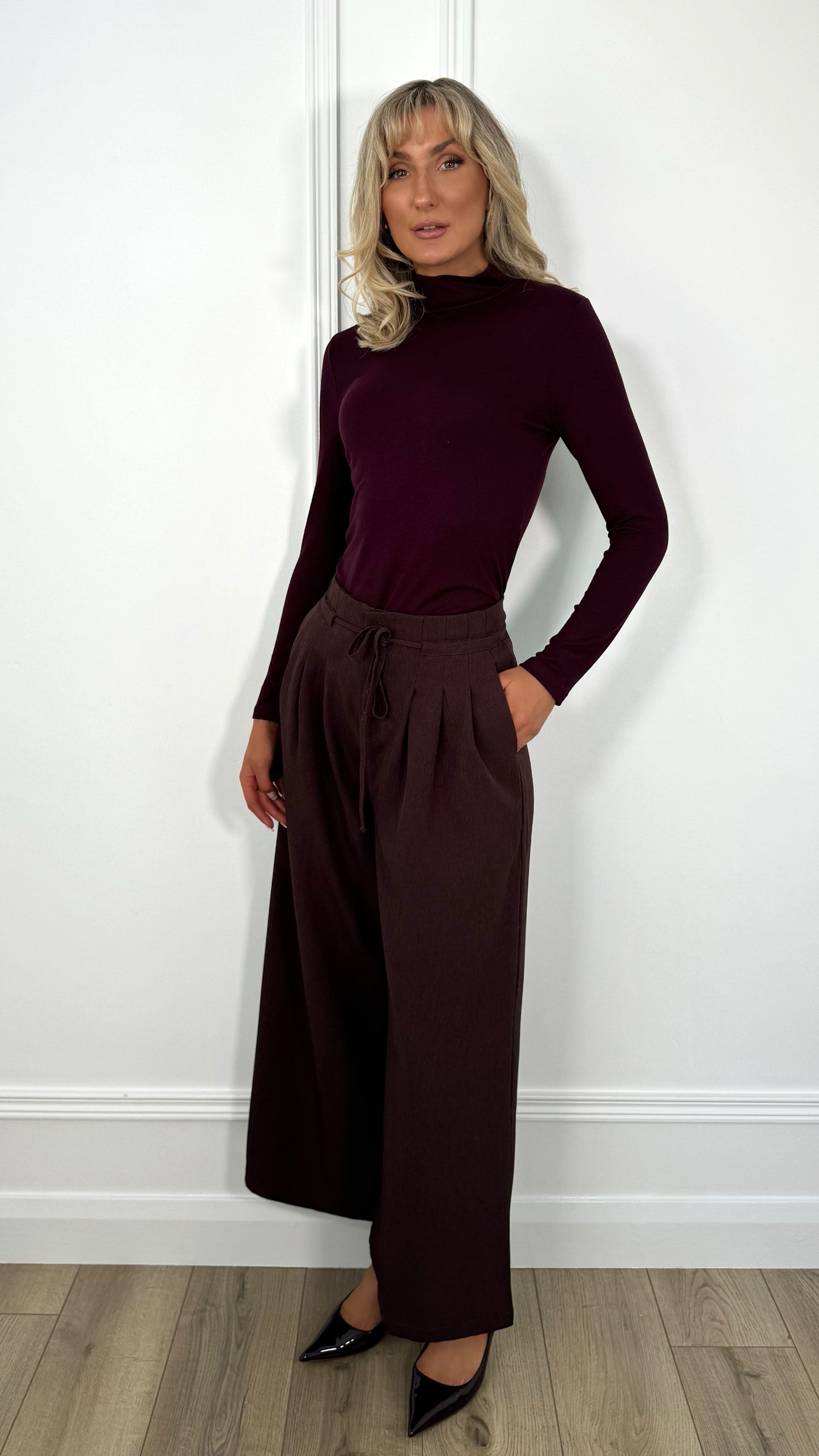 Stephanie Tailored Trousers - Brown