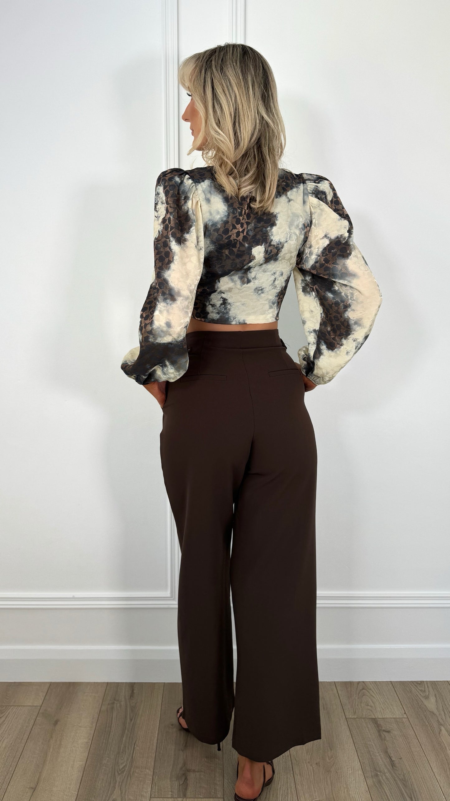 Lunna Tailored Trousers - Brown