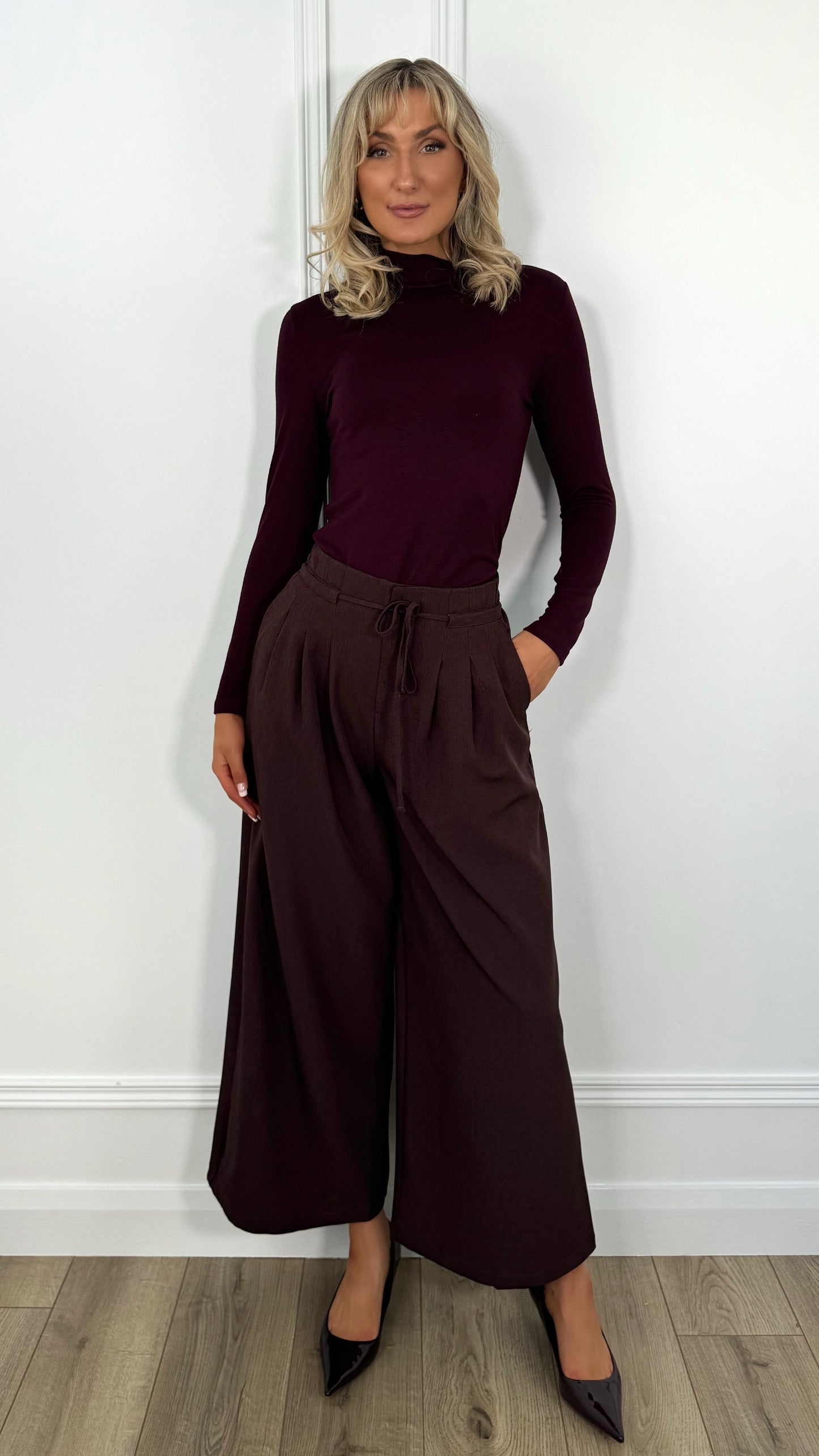 Stephanie Tailored Trousers - Brown