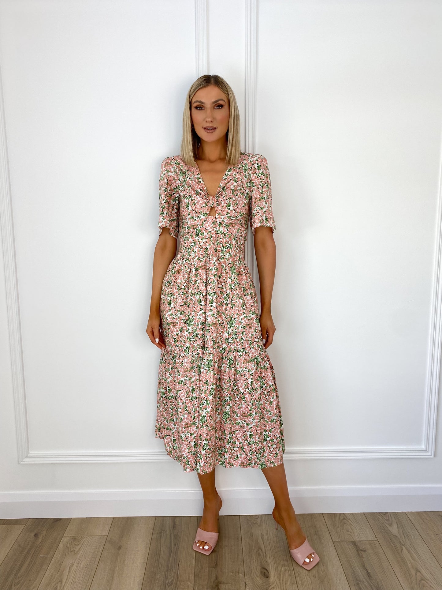 Nina Floral Midi Dress