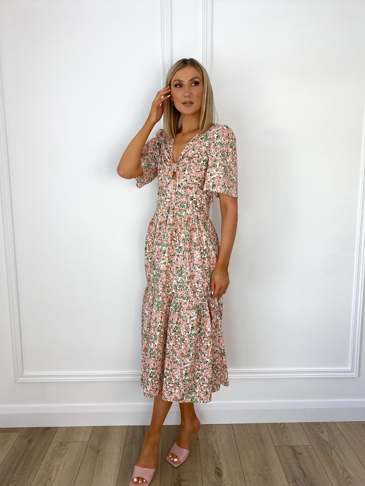 Nina Floral Midi Dress