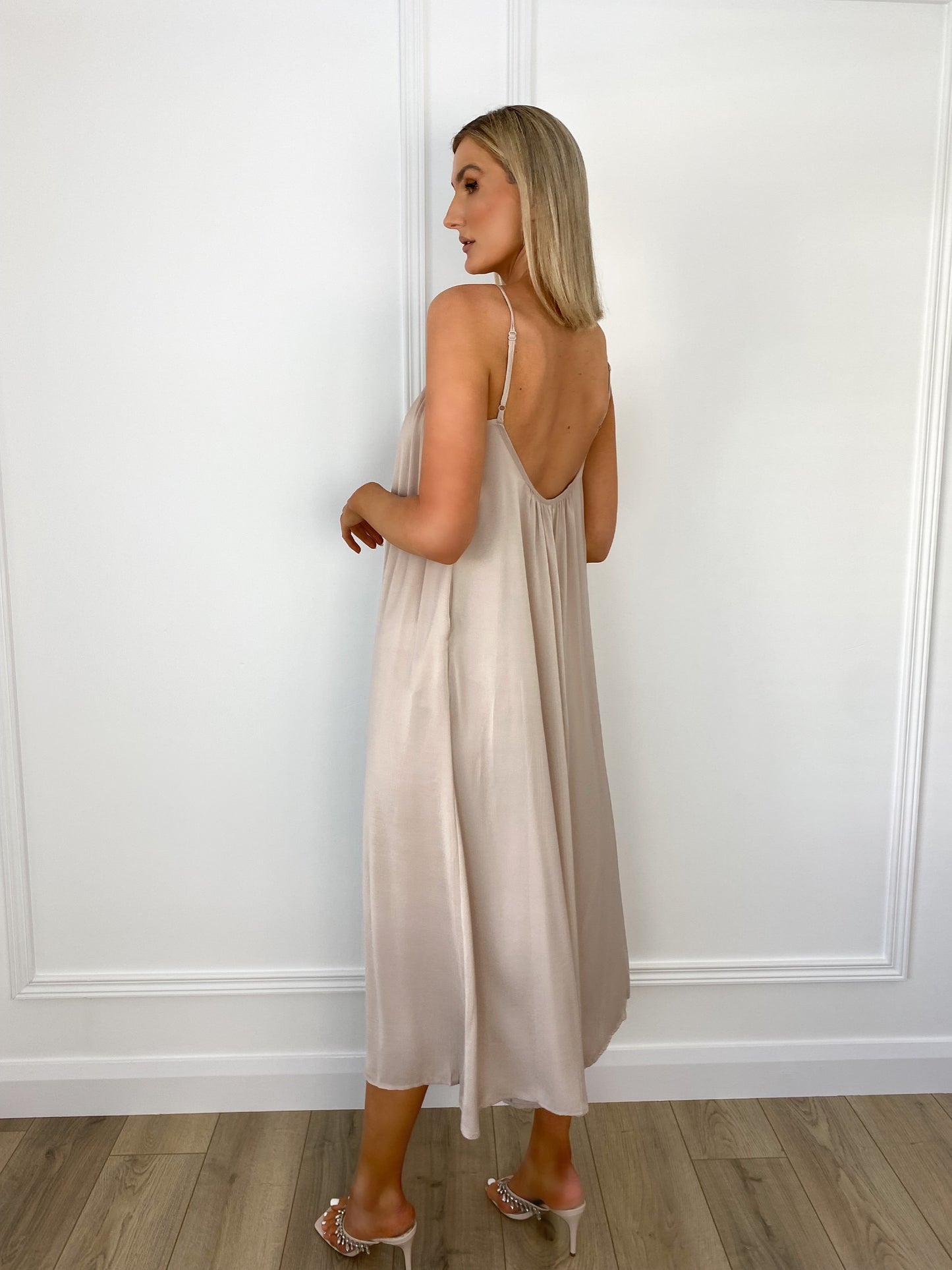 Sarah Loose Jumpsuit - Beige