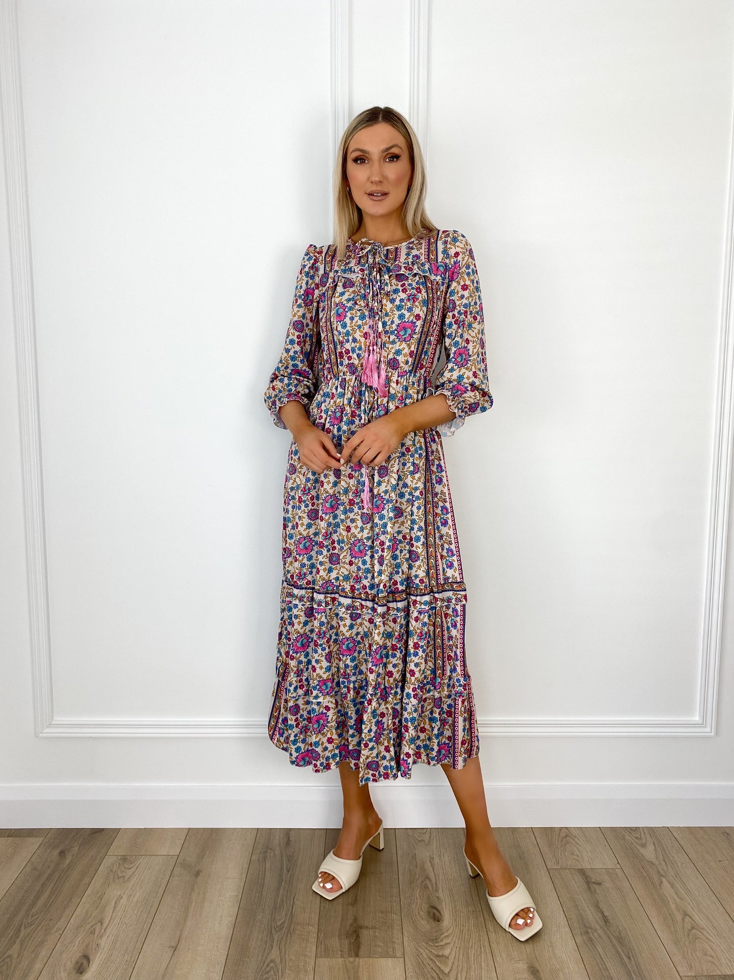Triona Printed Maxi Dress - Floral