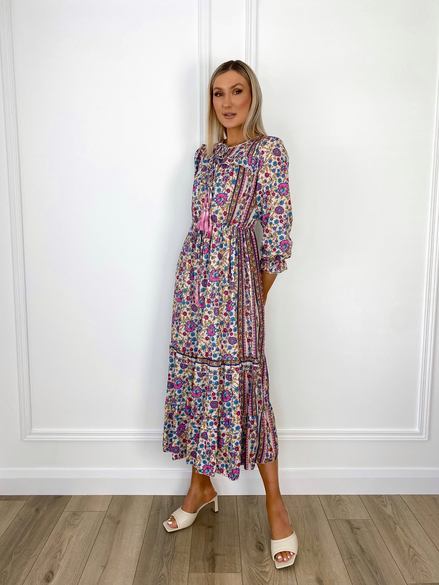 Triona Printed Maxi Dress - Floral