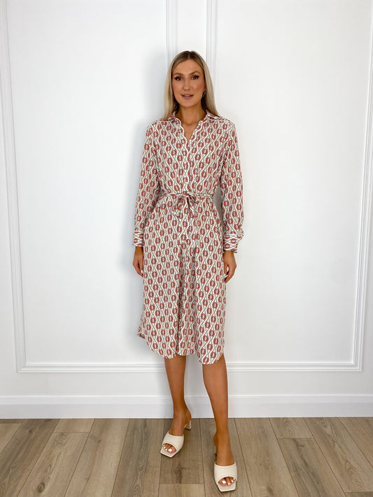 Mariana Printed Shirt Dress