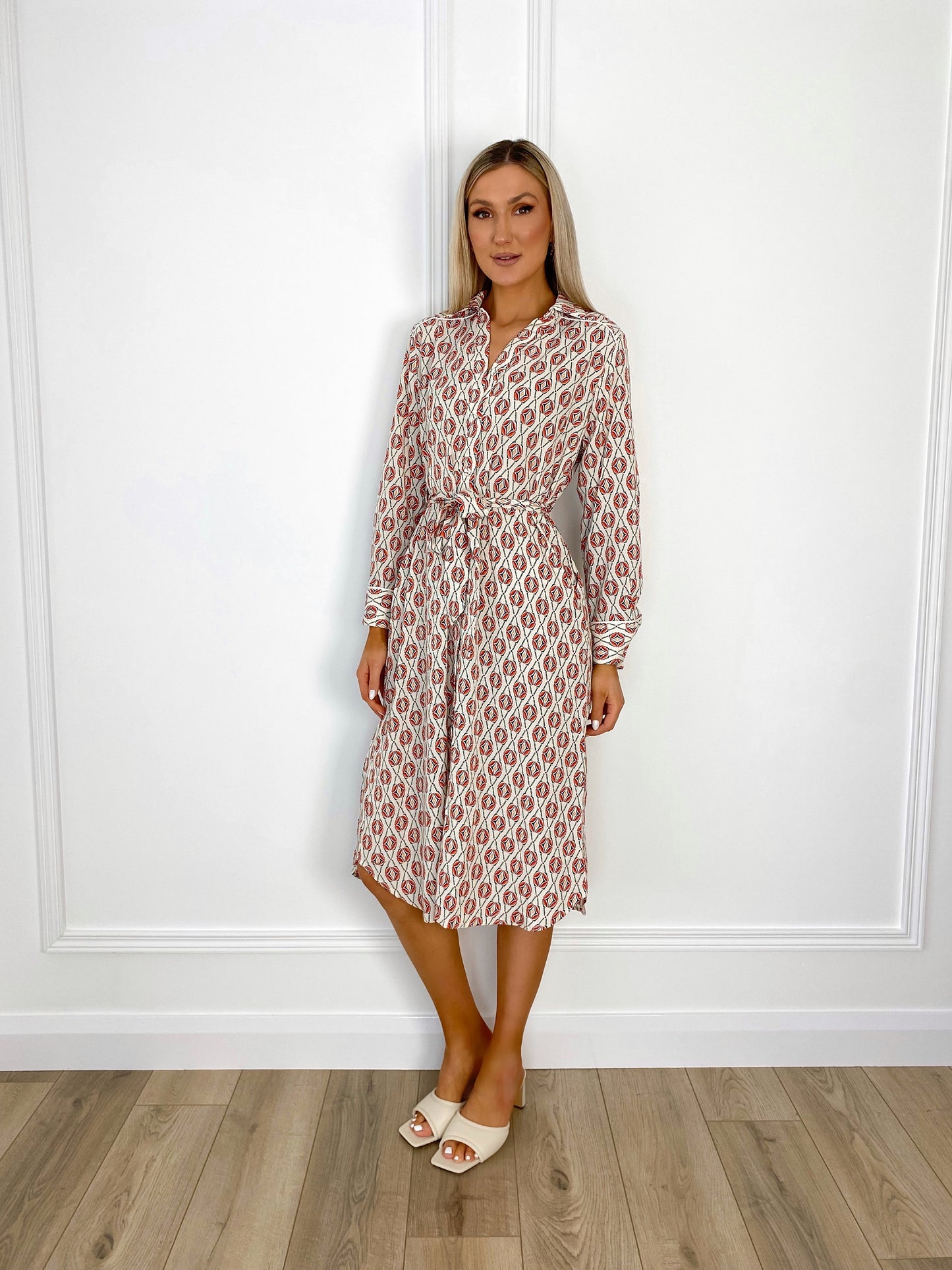 Mariana Printed Shirt Dress