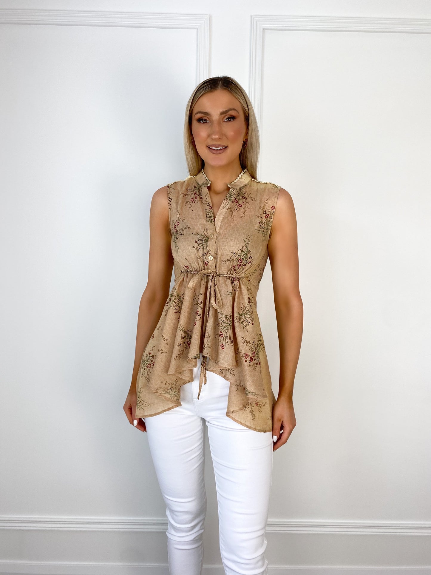 Tara Floral Peplum Top