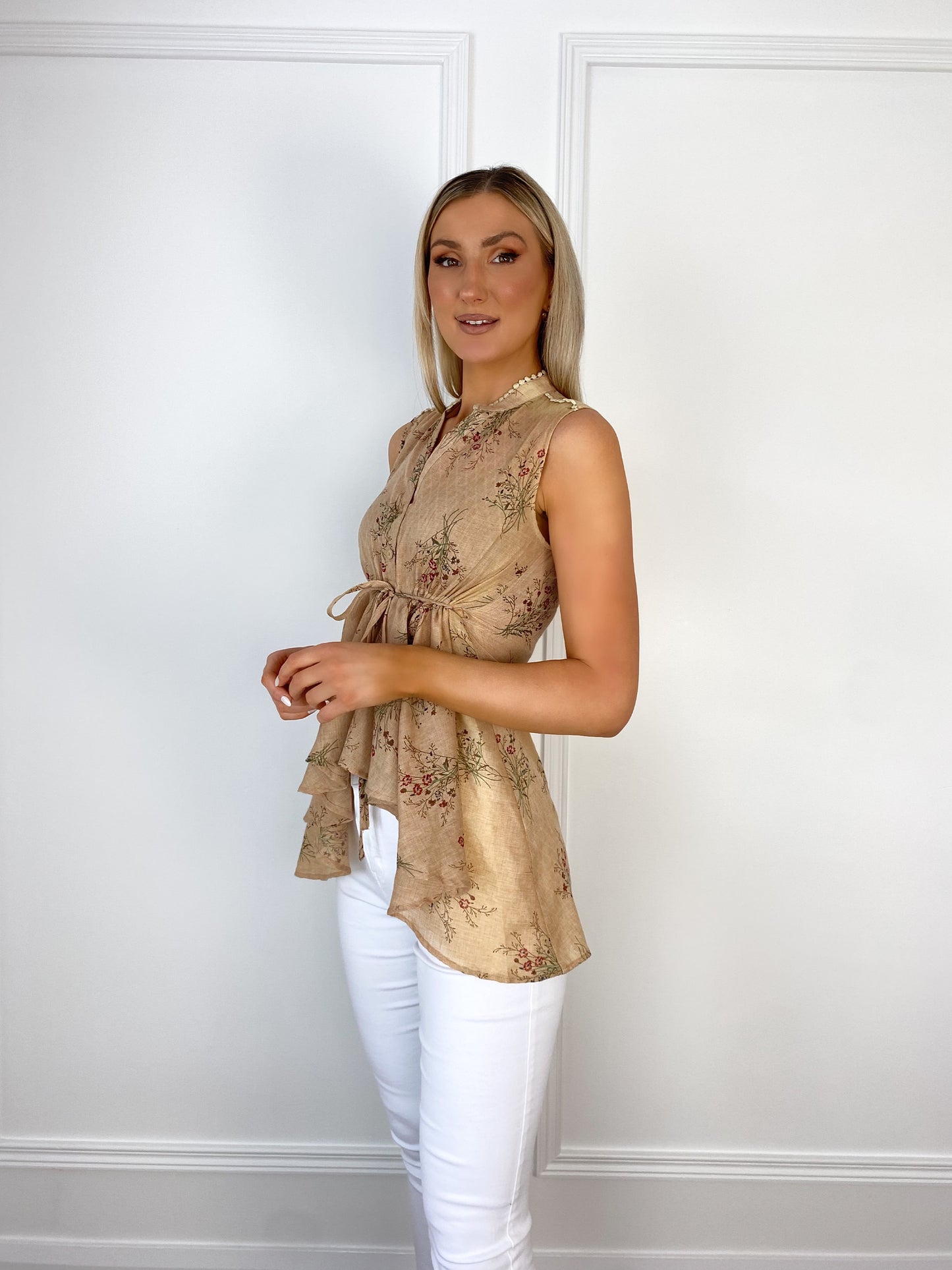 Tara Floral Peplum Top