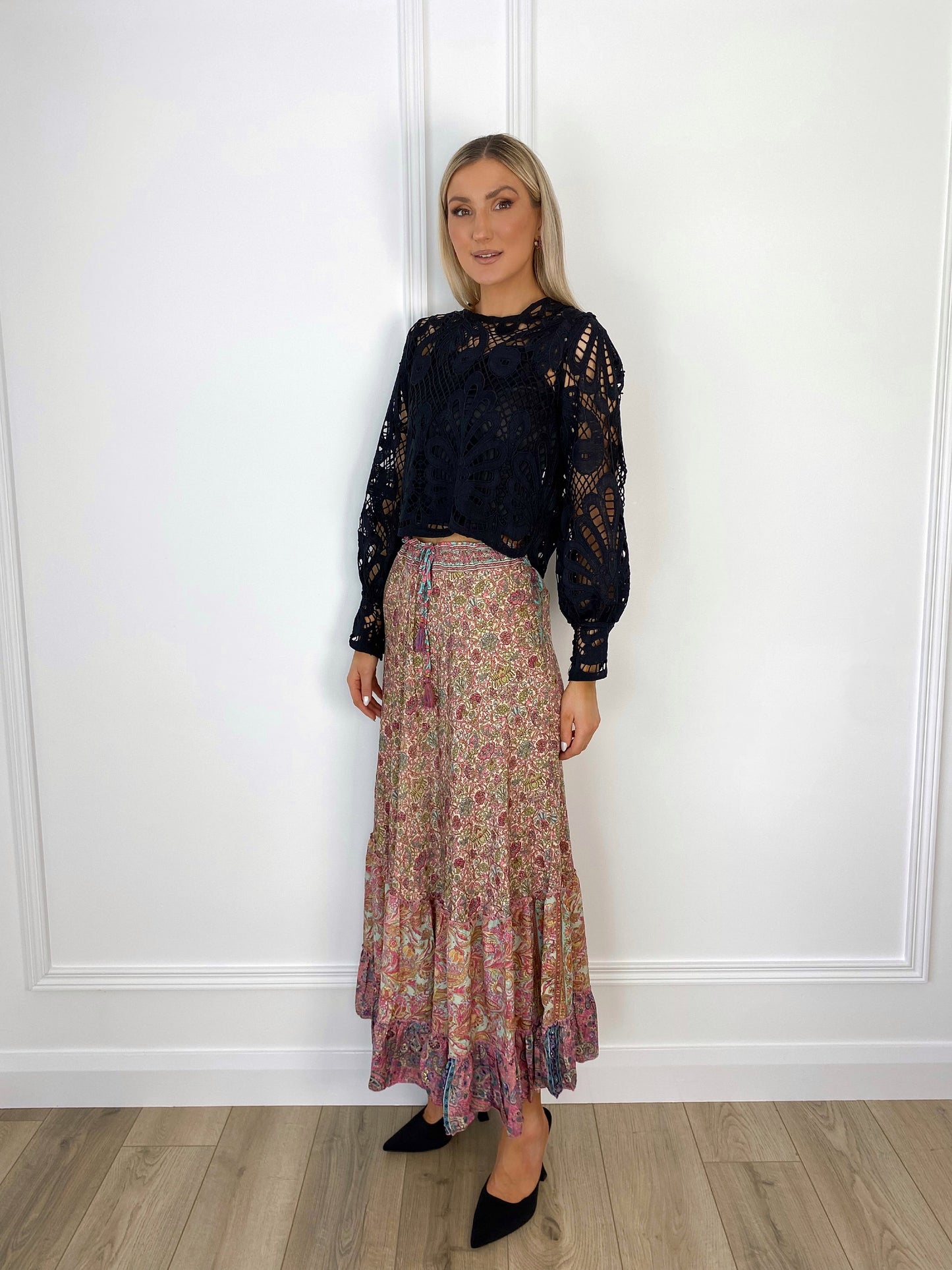 Beatrice Boho Patchwork Skirt