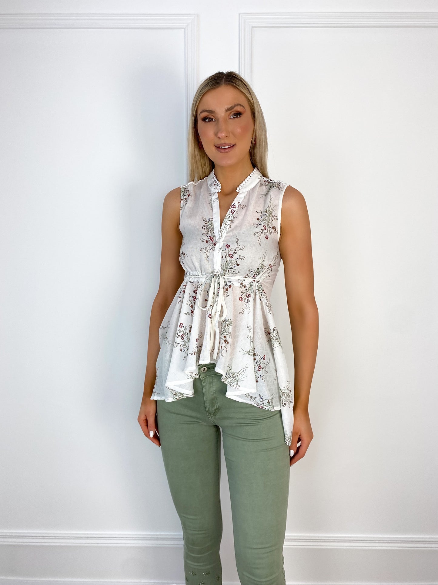 Tara Floral Peplum Top