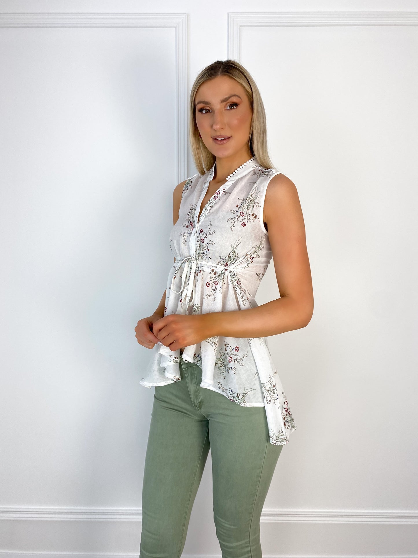 Tara Floral Peplum Top