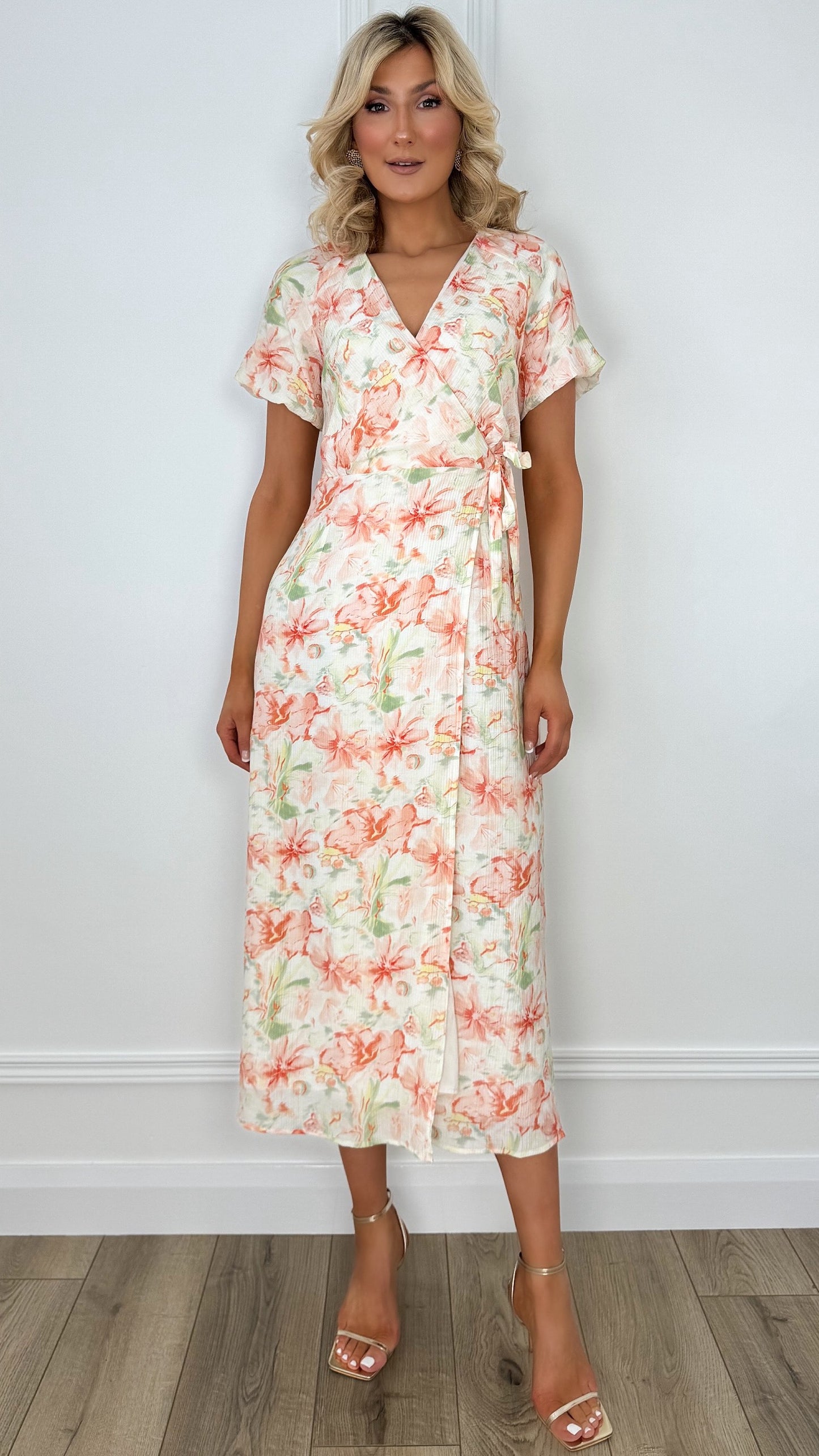 Bella Floral Wrap Dress