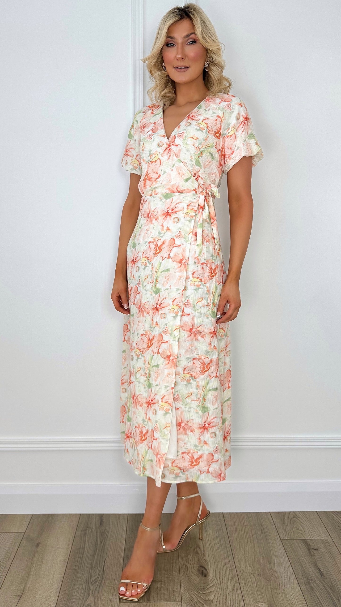 Bella Floral Wrap Dress