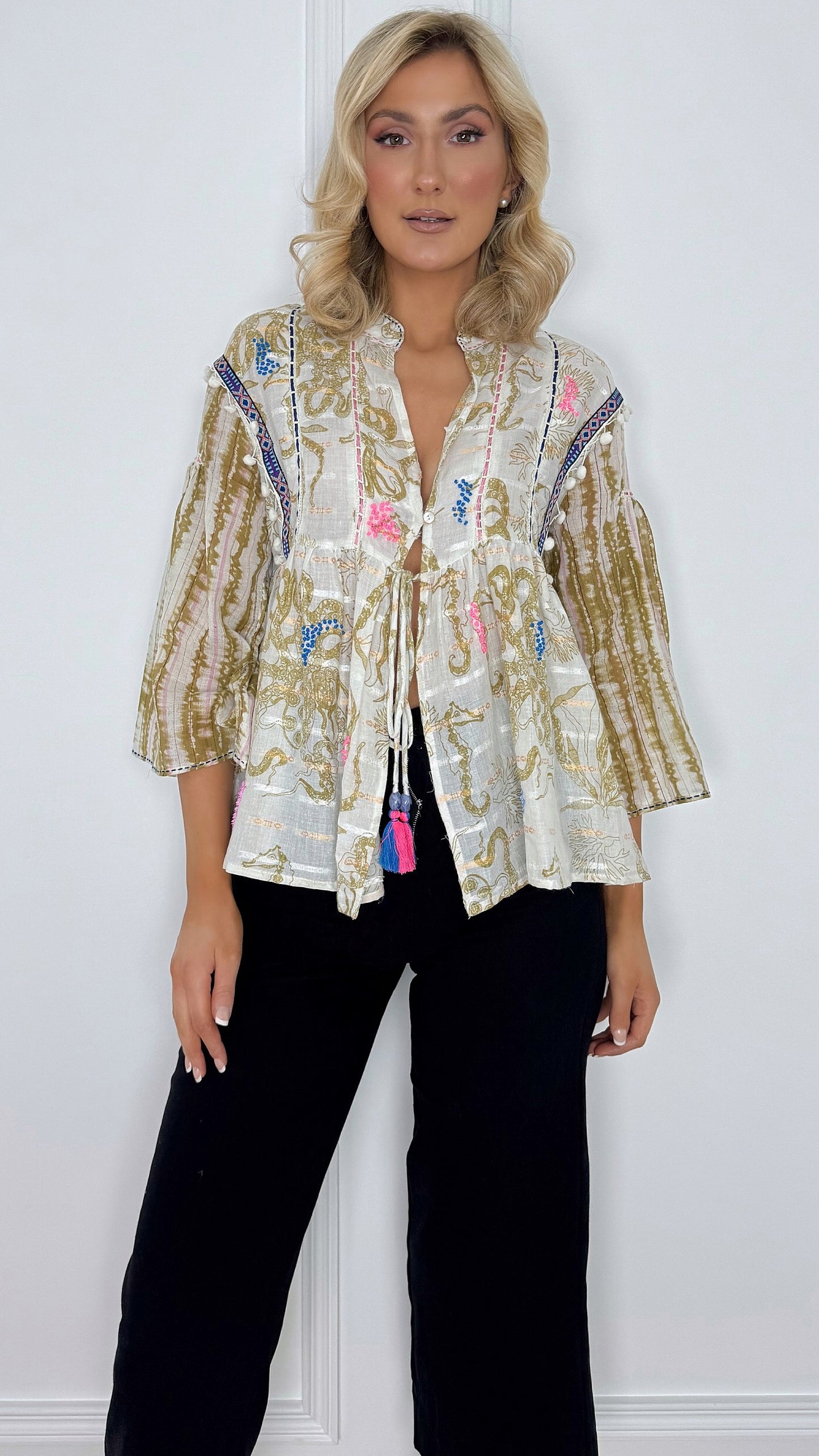 Alessia Boho Open Front Kimono