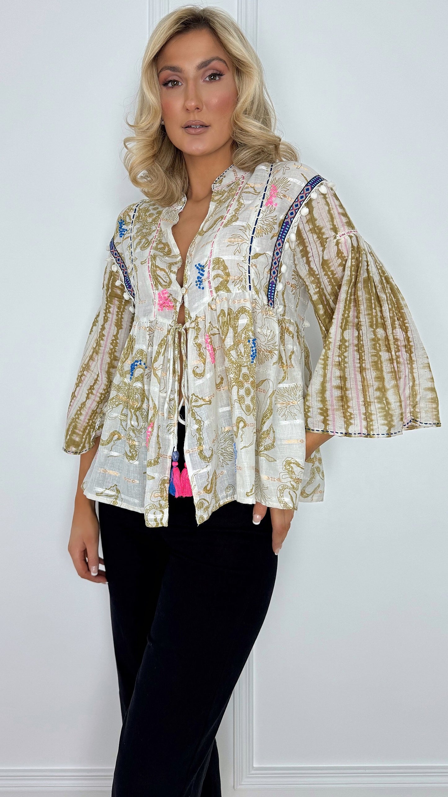 Alessia Boho Open Front Kimono