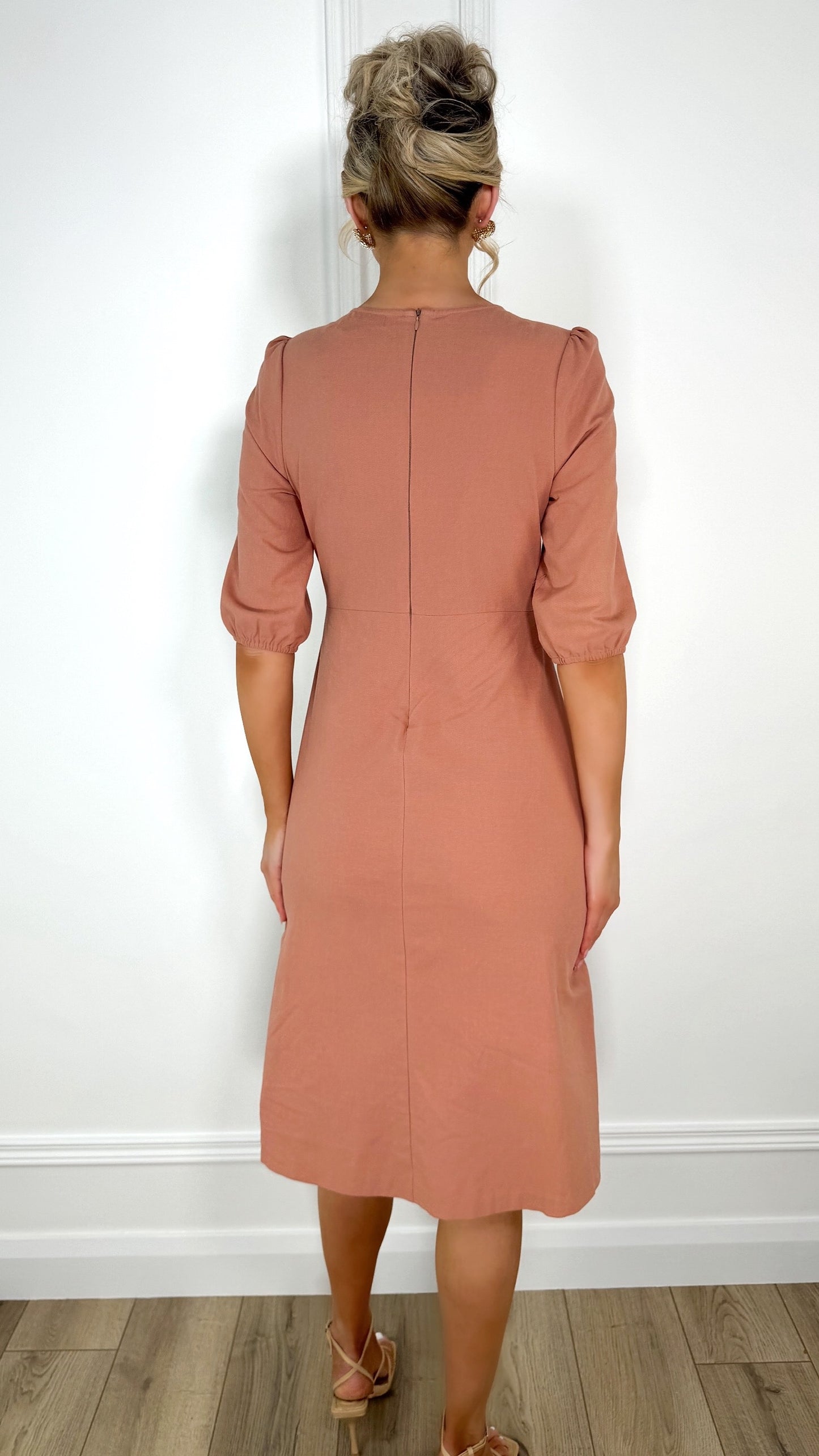 Patricia Side Detail Button Dress