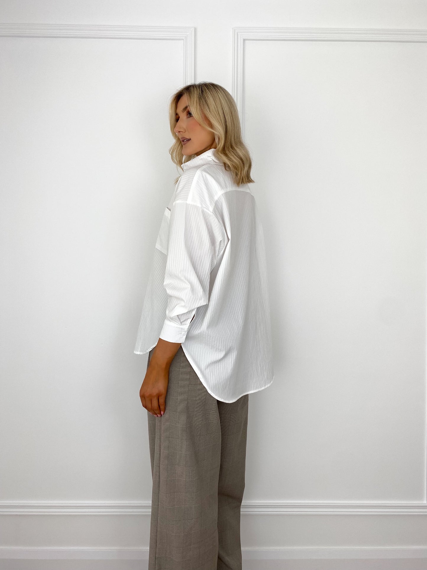 Monica Oversized Shirt - White