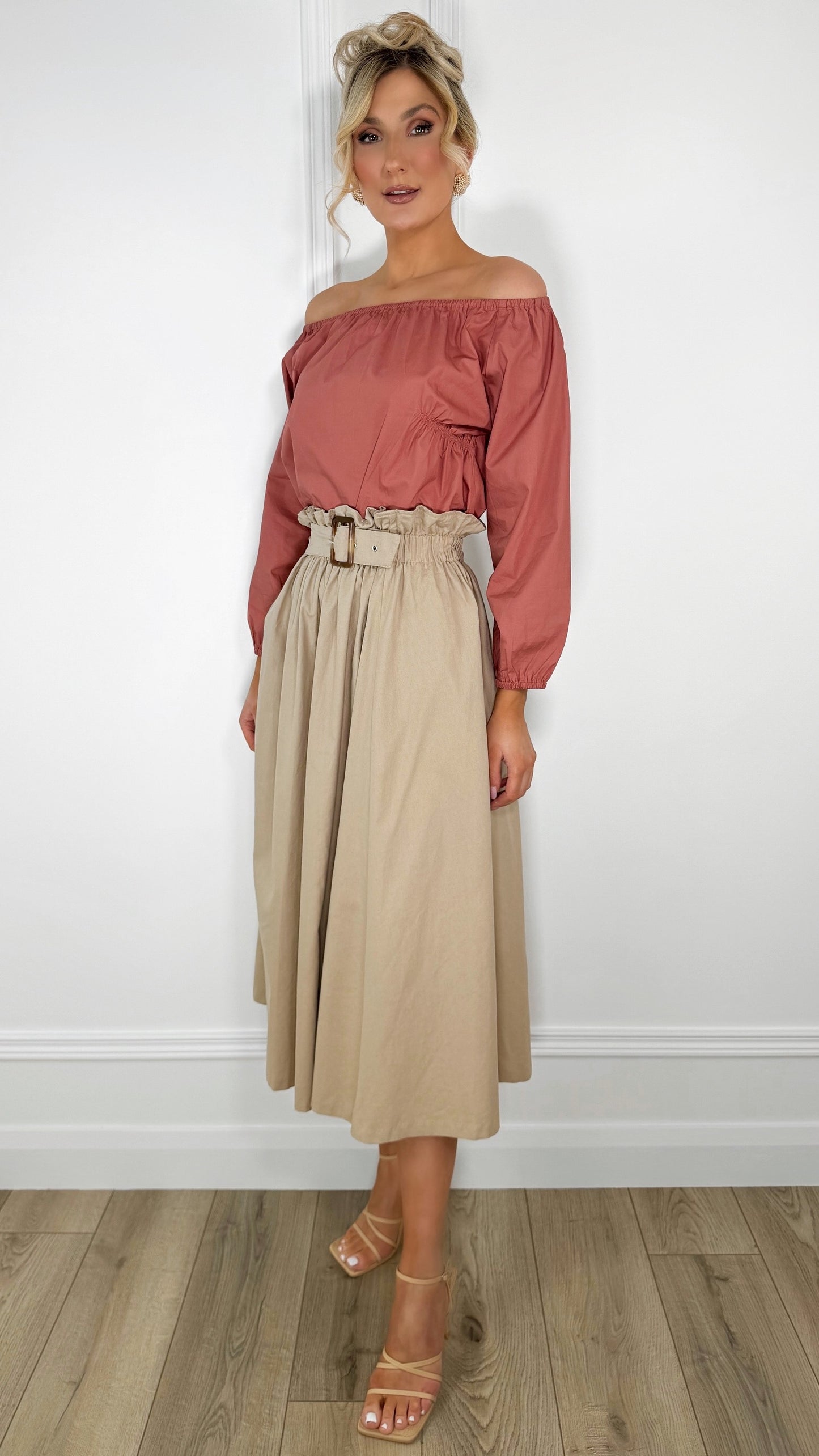 Tanya Belted Maxi Skirt