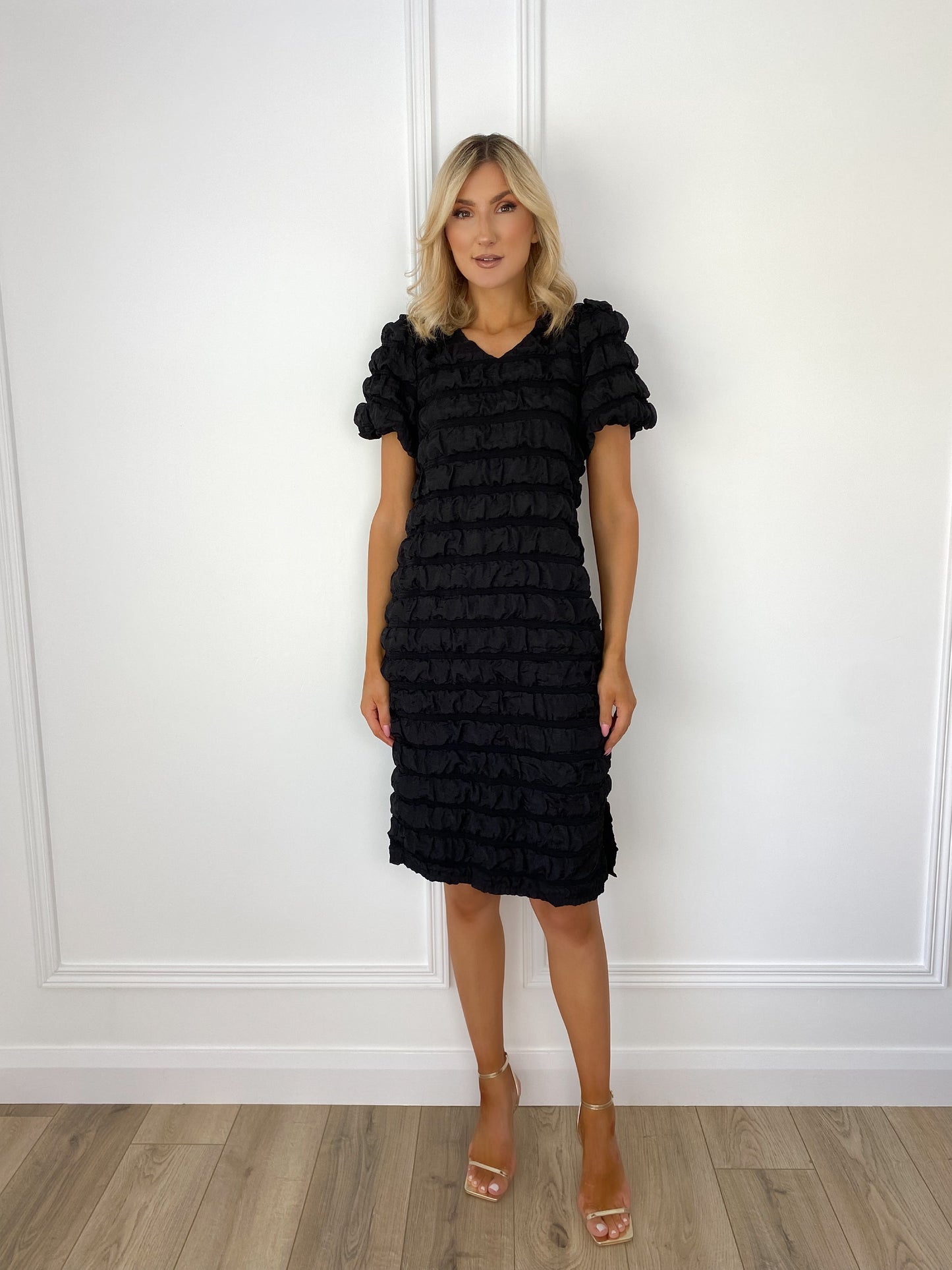 Gabriella Midi Dress - Black