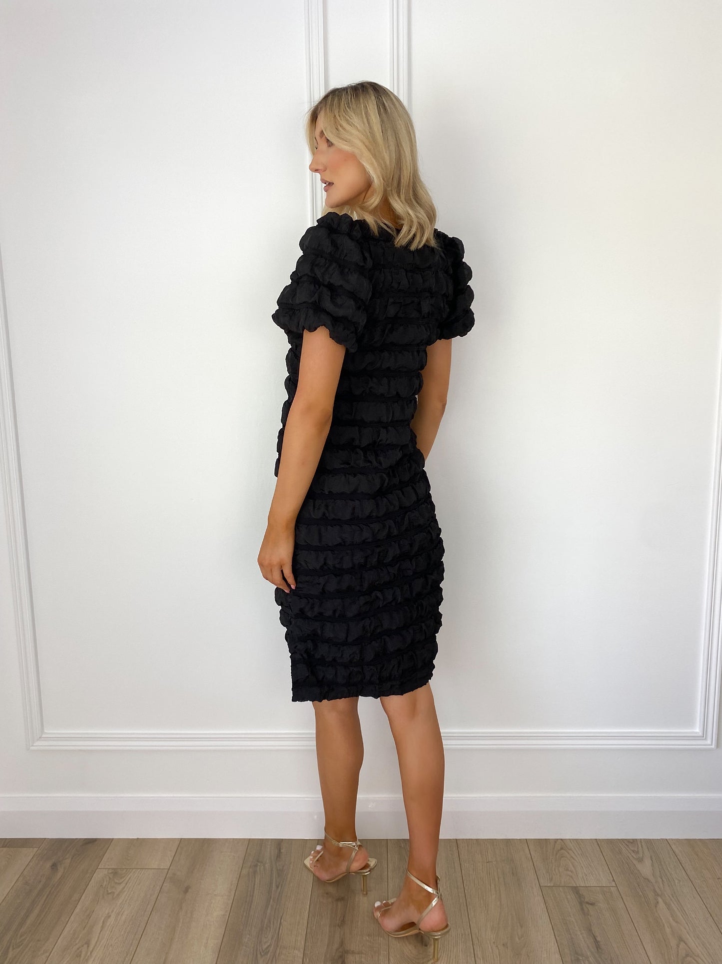 Gabriella Midi Dress - Black