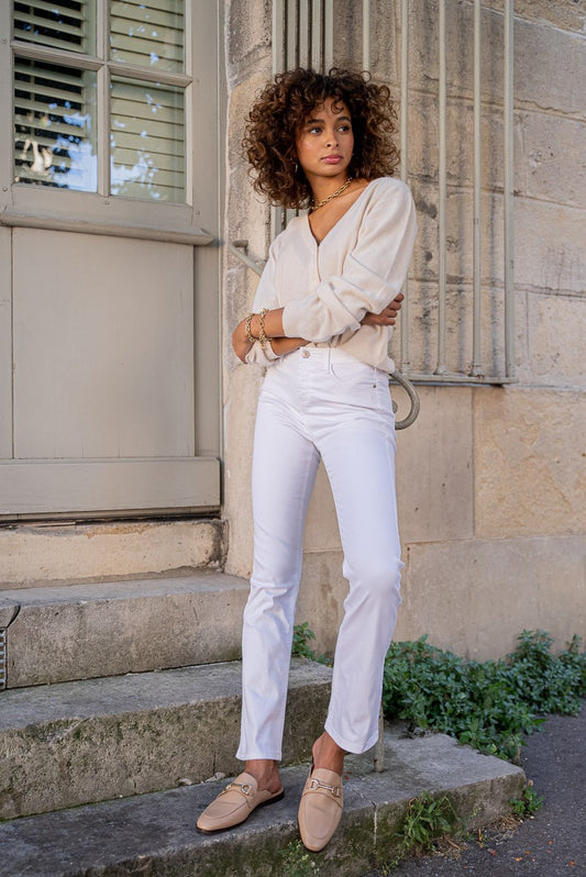 Bella Bootcut Jeans - White