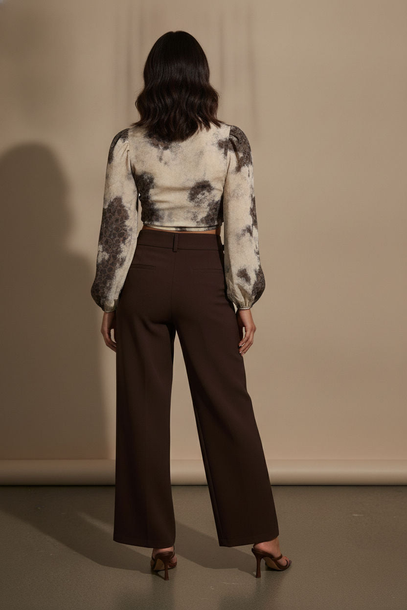 Lunna Tailored Trousers - Brown