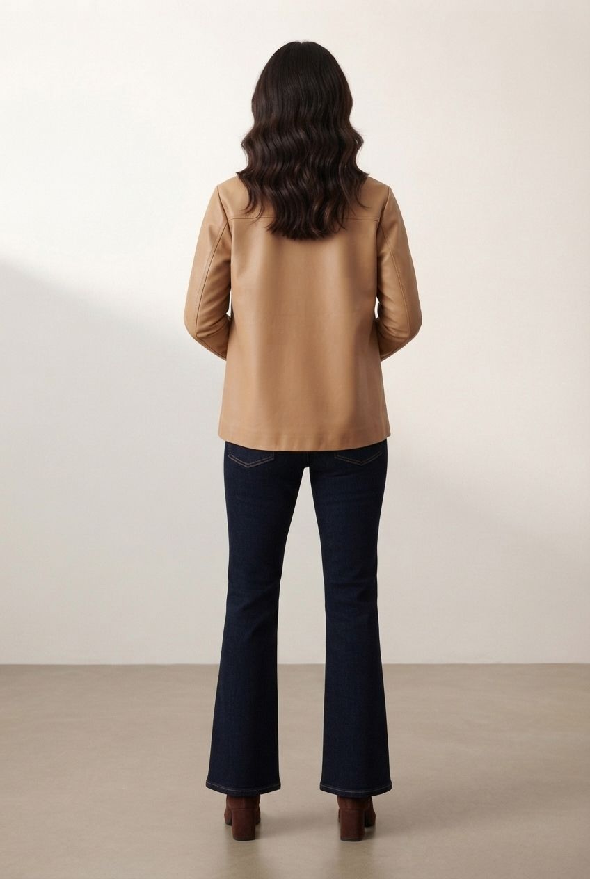 Vegan Leather Oversized Jacket
