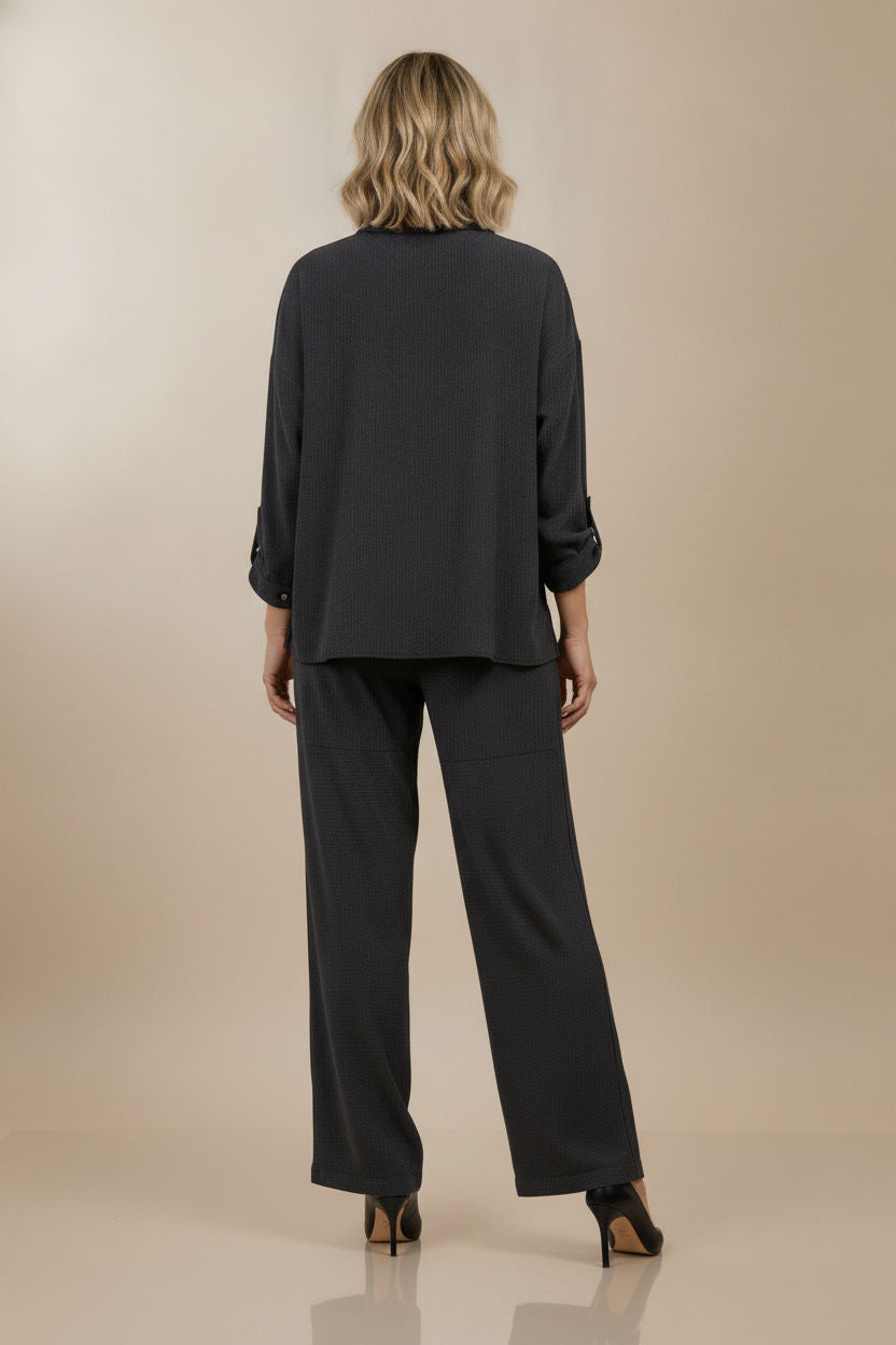 Tanya Stiped Shirt - Black