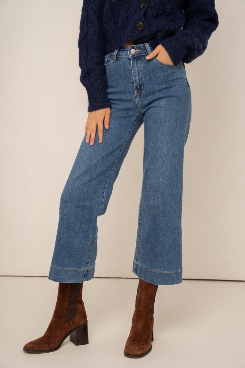 Windy Wide Jeans - Blue