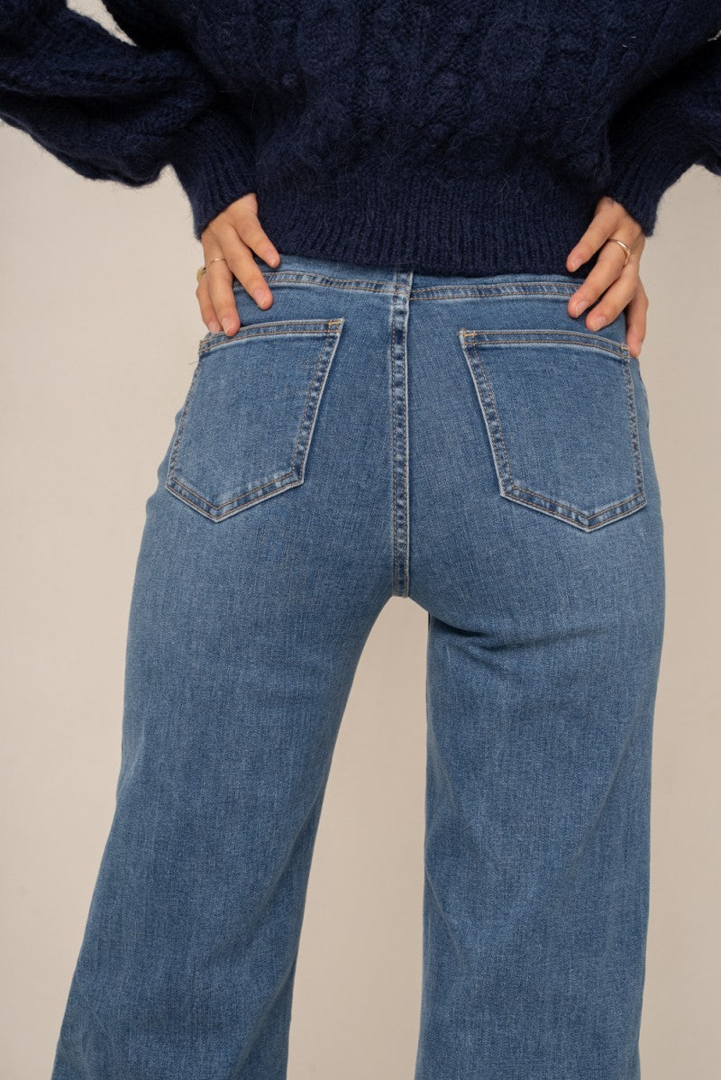 Windy Wide Jeans - Blue