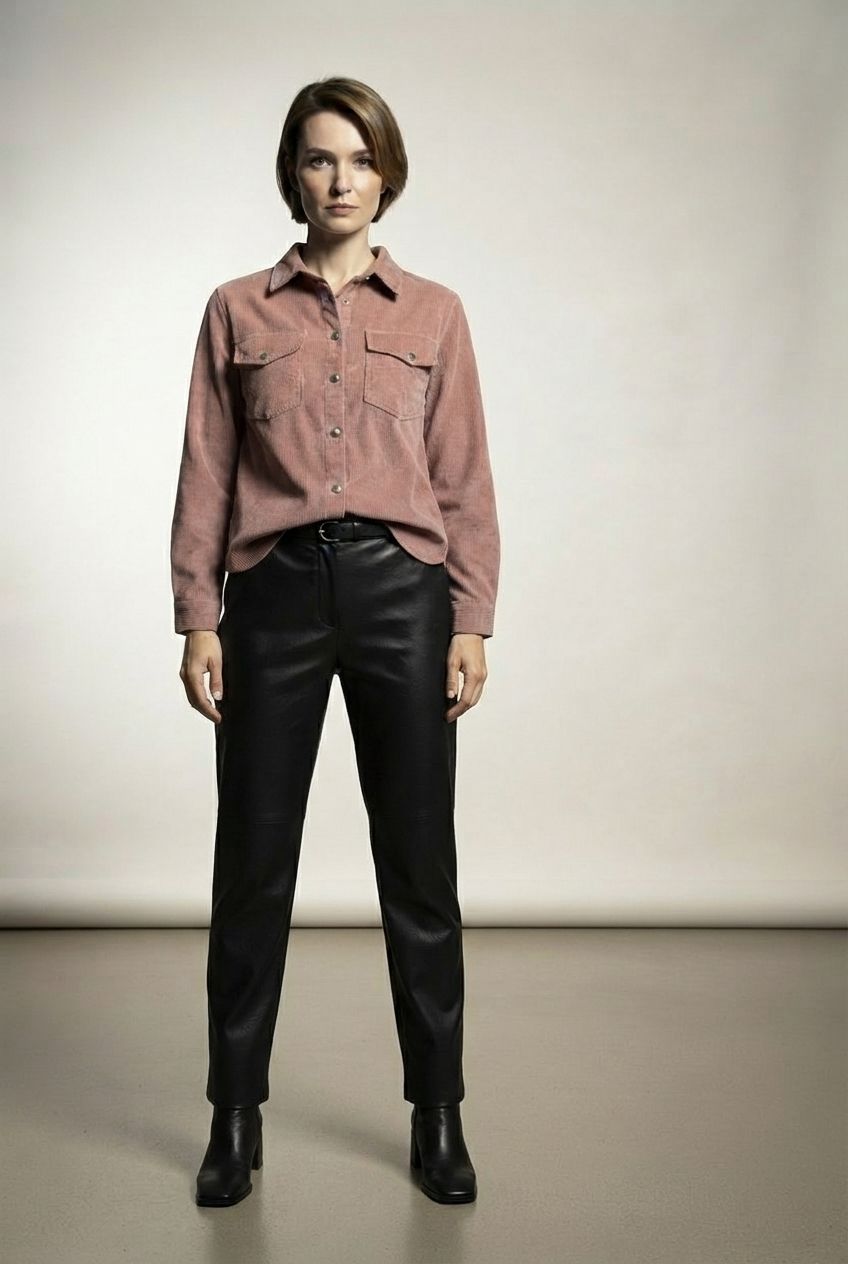 Melina Ribbed Light Jacket - Rose