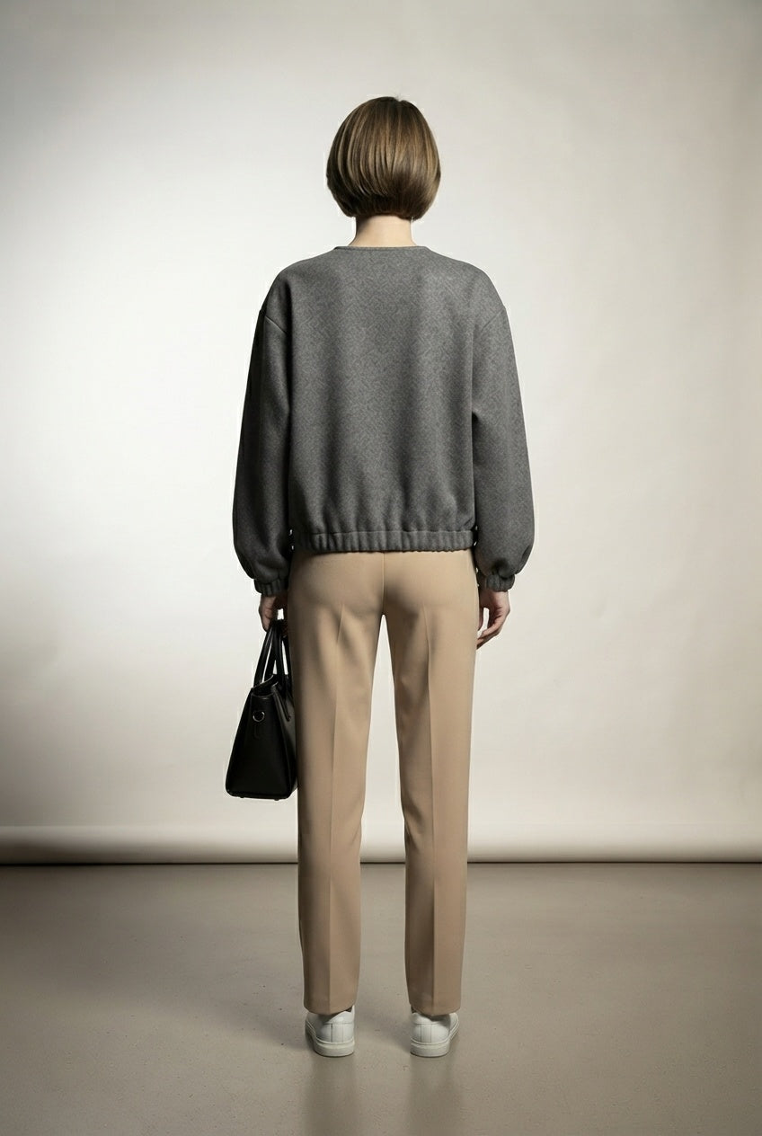 Evelyn Bomber Jacket - Grey