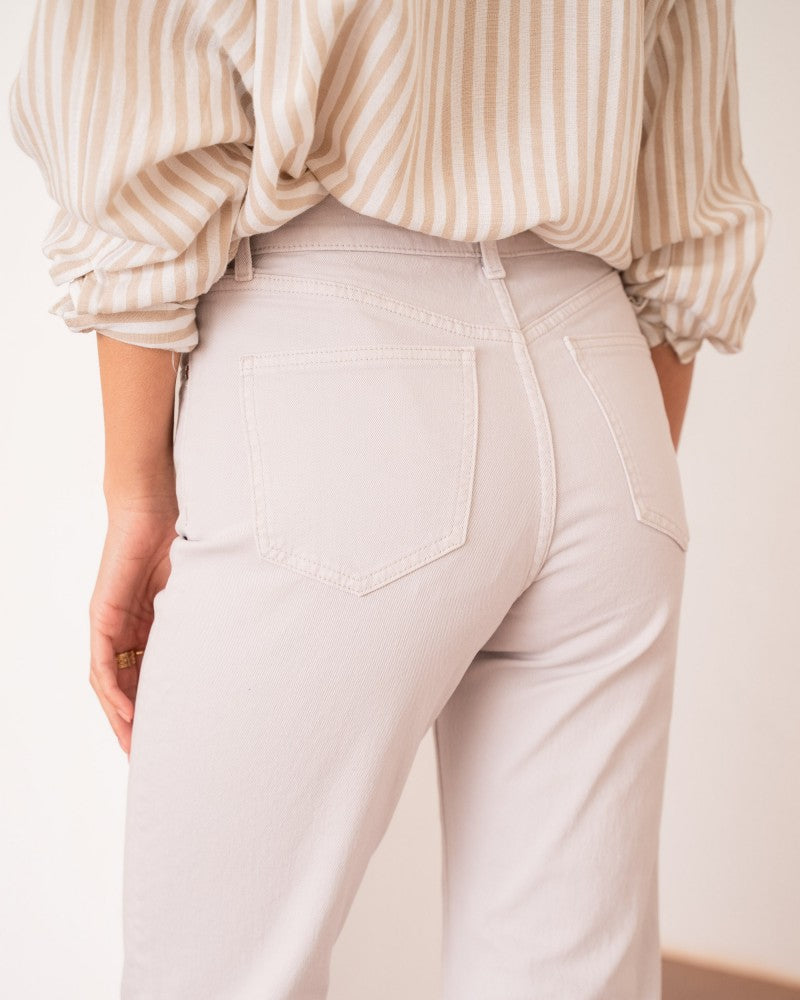 Solange Straight Jeans - Beige