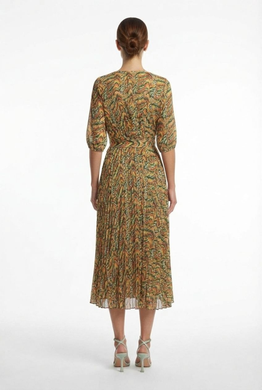 Audrey Printed Midi Dress
