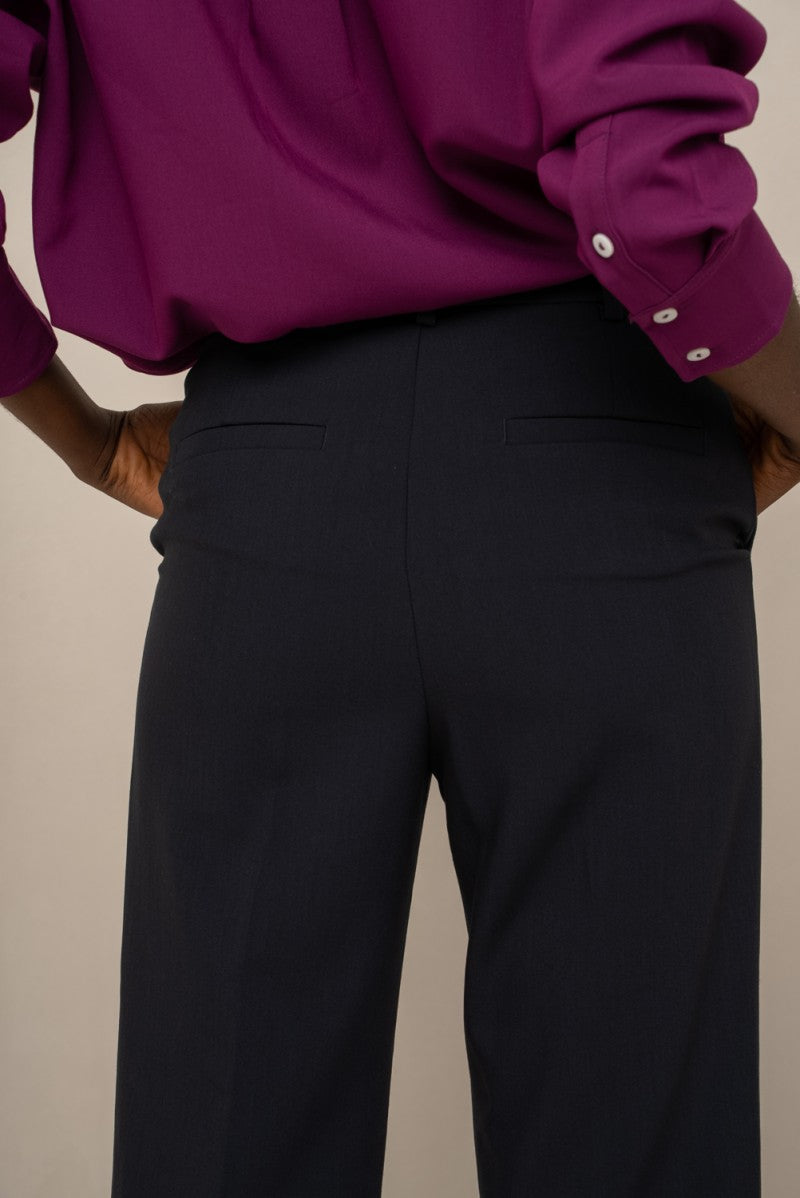 Garance Cigarette Trousers - Navy