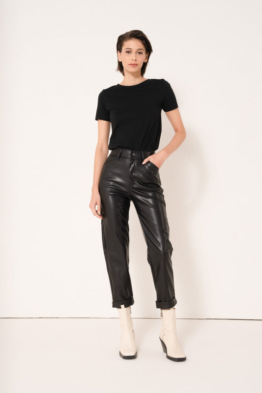 Pantalon Similicuir Anna - Black