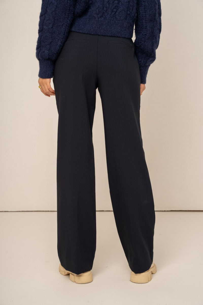 Willy Wide Leg Pants - Navy