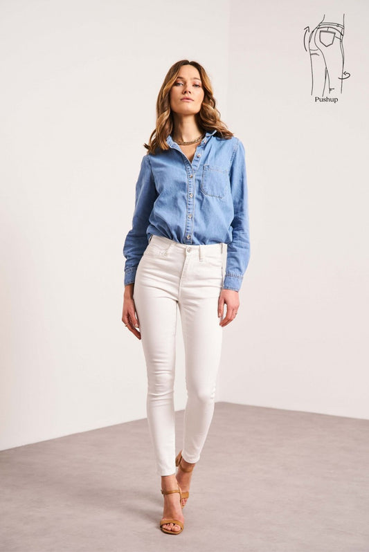 Pushup Skinny Jeans - White