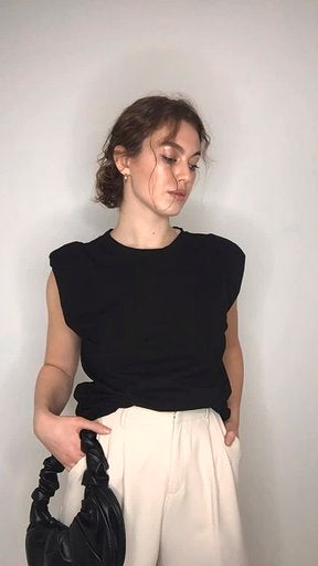Nora Sleeveless Top - Black