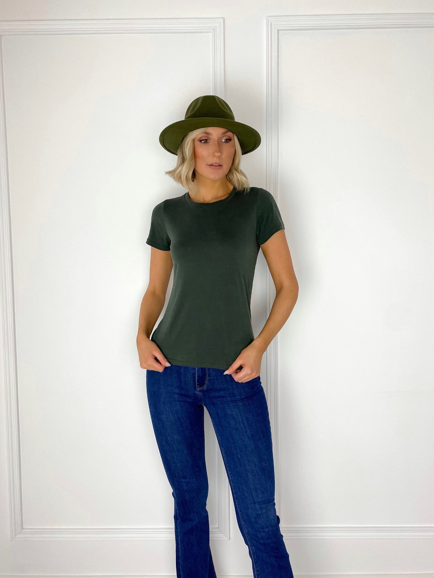 Round Neck T-Shirt - Khaki