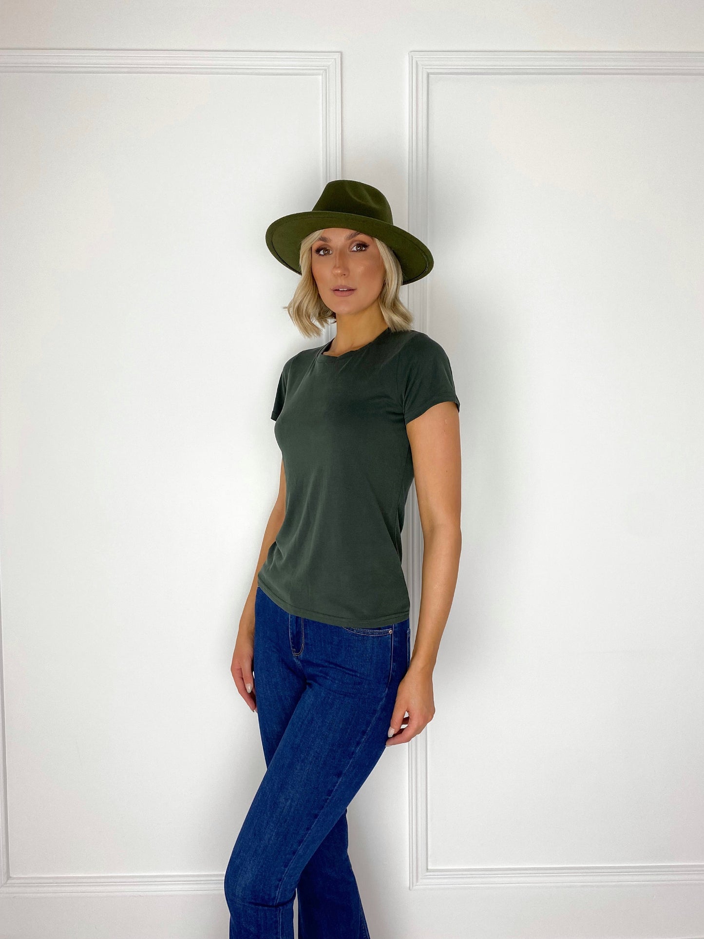 Round Neck T-Shirt - Khaki