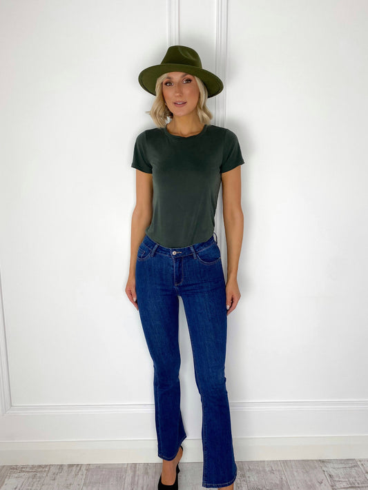 Round Neck T-Shirt - Khaki