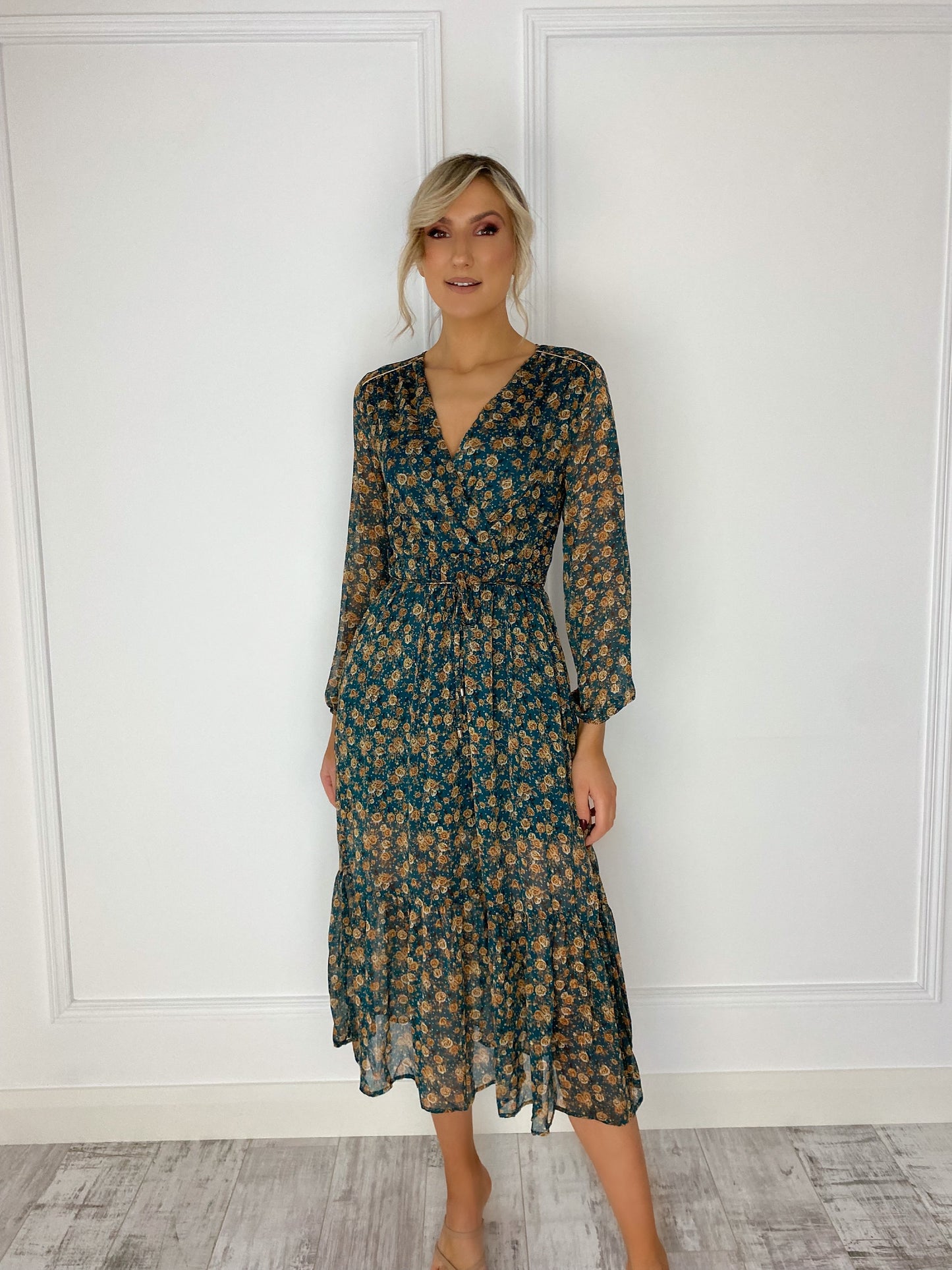 Nicole Floral Dress - Green