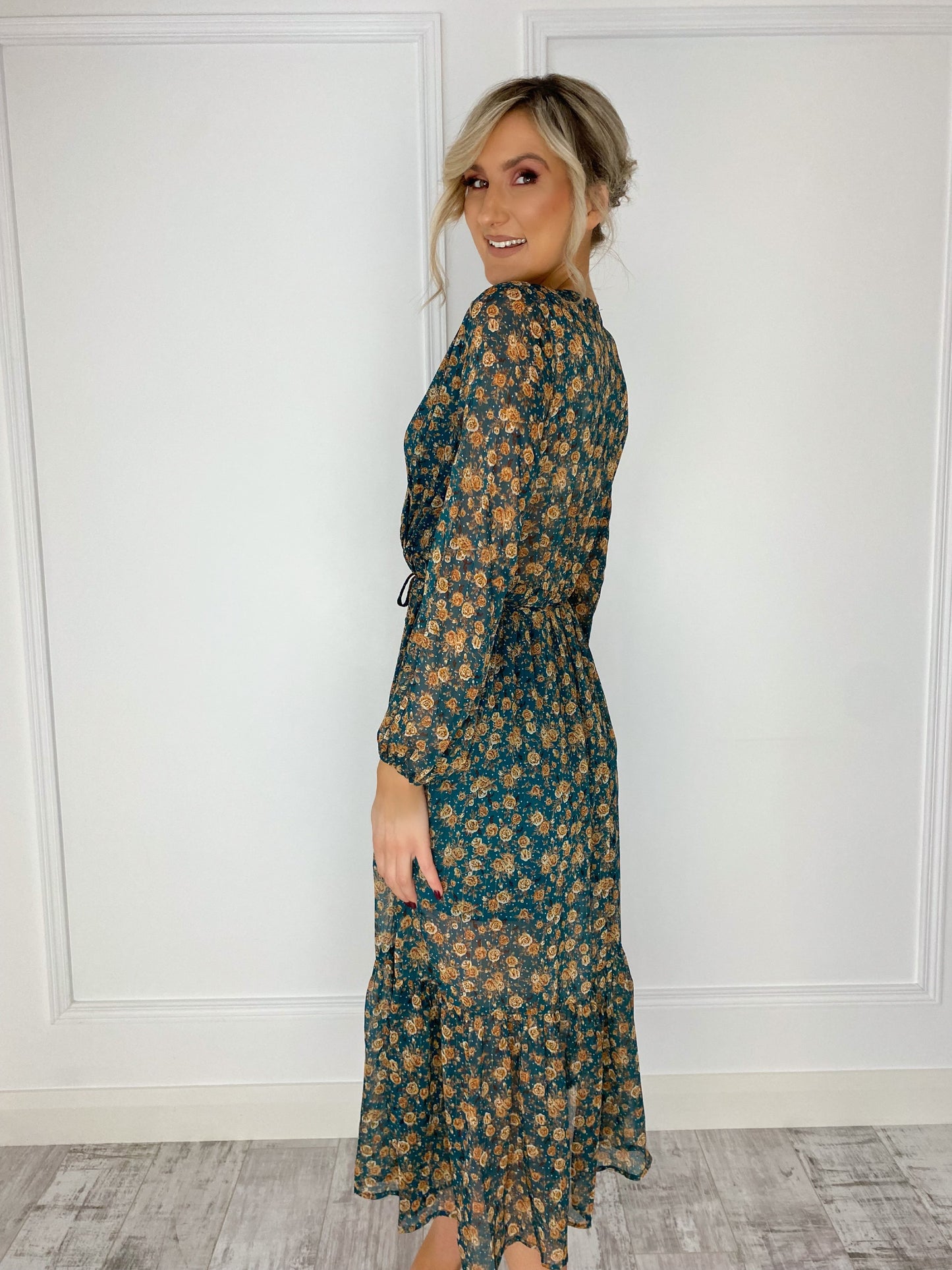 Nicole Floral Dress - Green