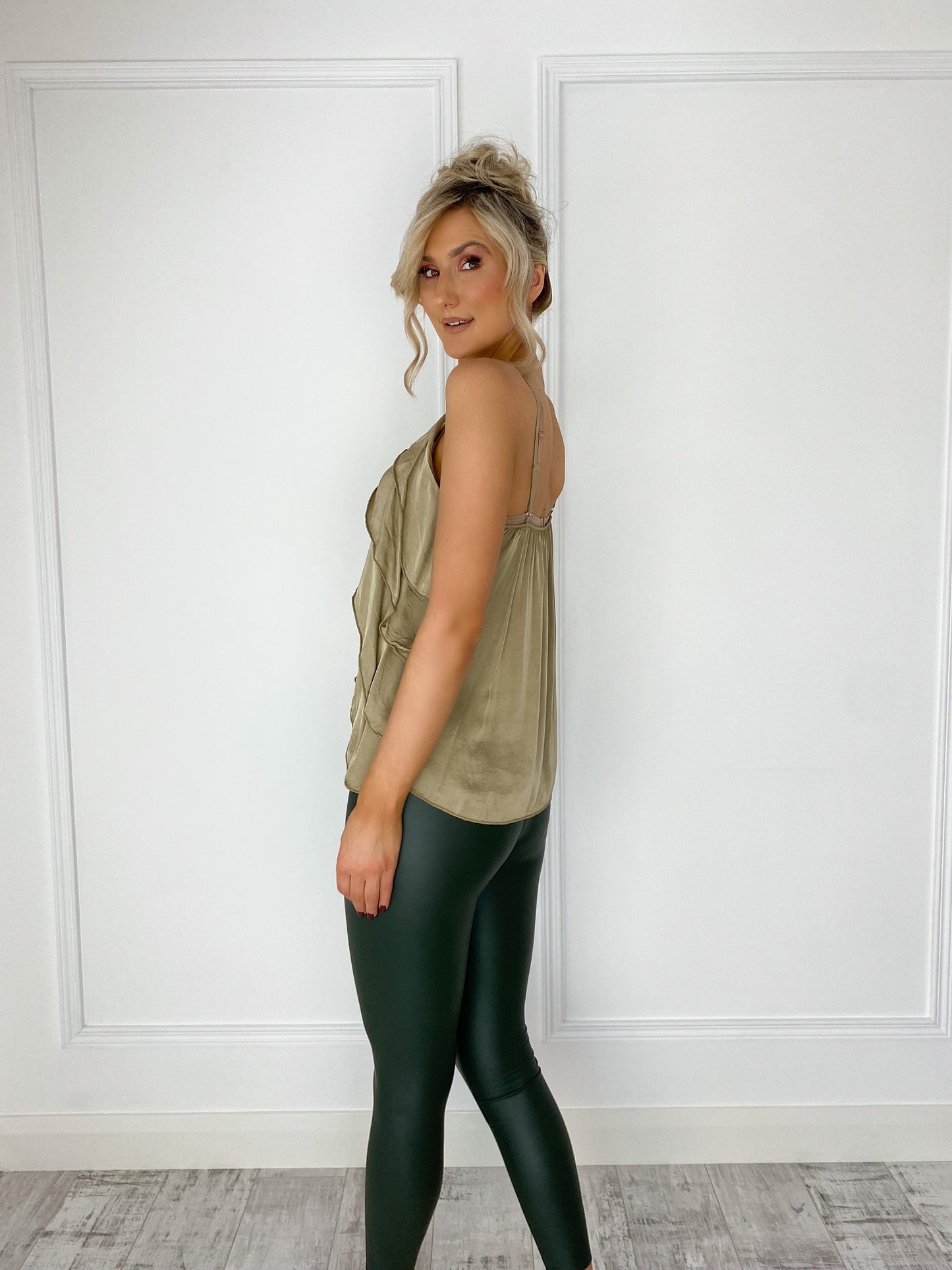 Frill Layered Vest - Gold