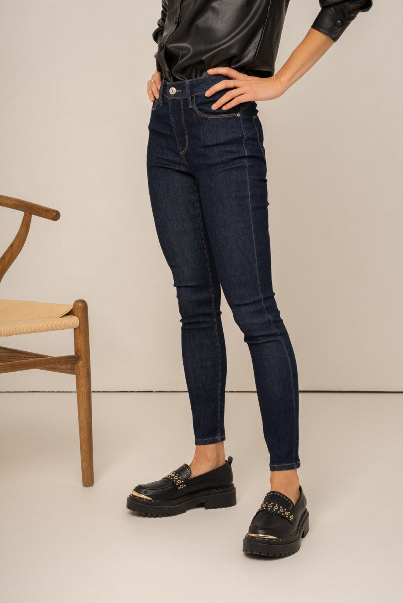 Pushup Skinny Jeans - Dark Blue