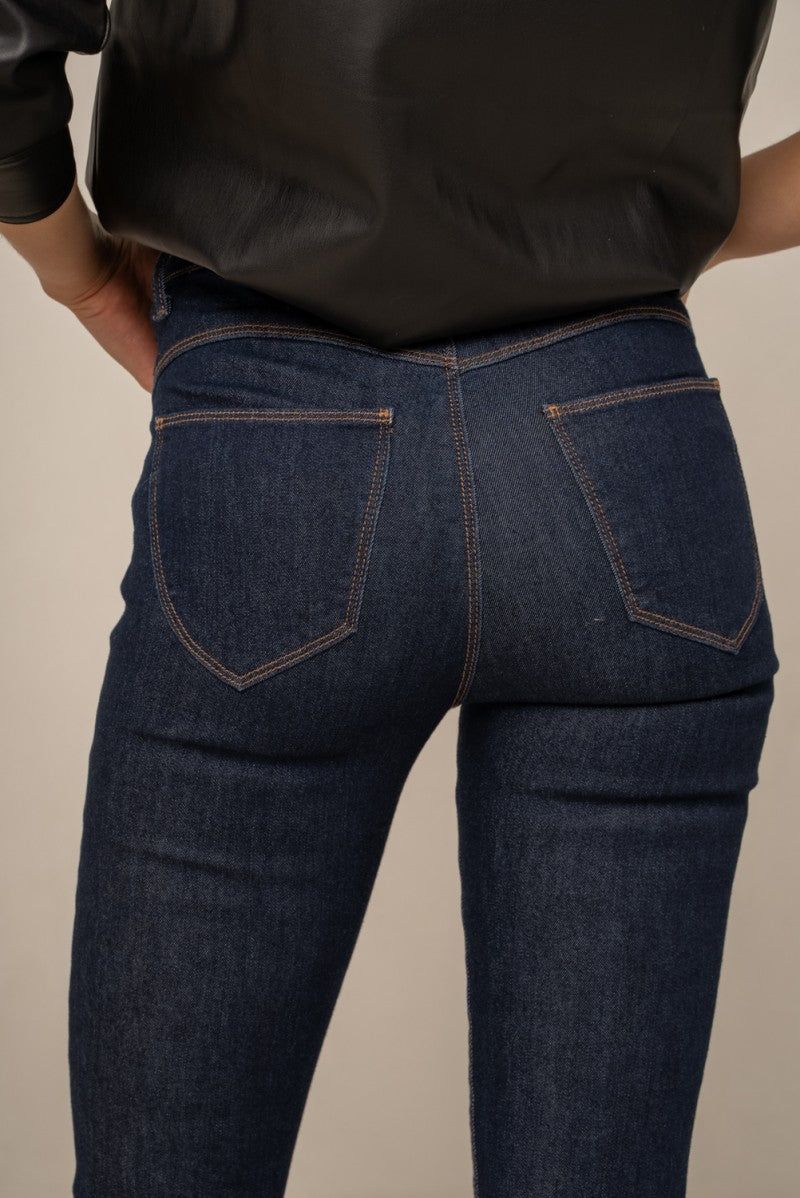 Pushup Skinny Jeans - Dark Blue
