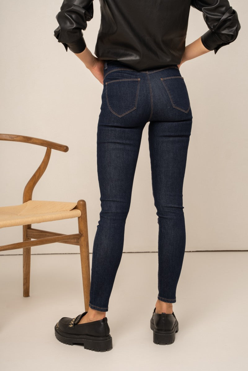 Pushup Skinny Jeans - Dark Blue