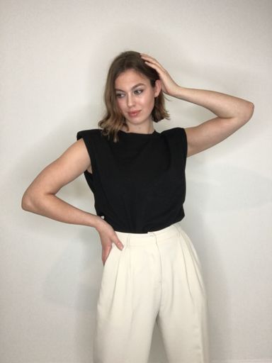 Nora Sleeveless Top - Black